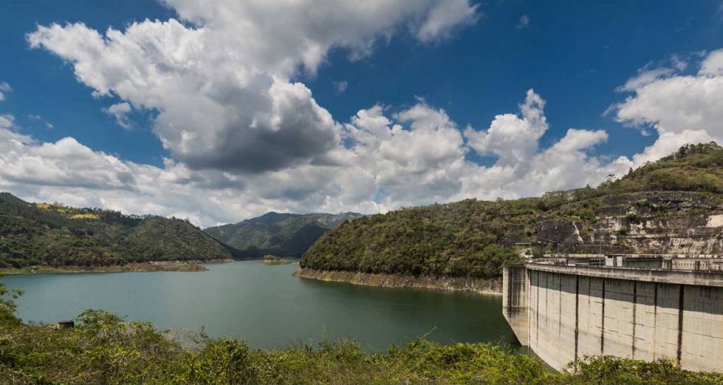 Vista de un embalse