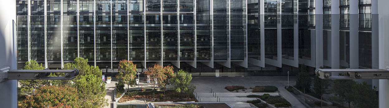 The side with window at Repsol Campus